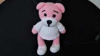 ❤️Teddybär häkelnheklani medoteddy bearcrochet amigurumi❤️ [upl. by Anemolihp]