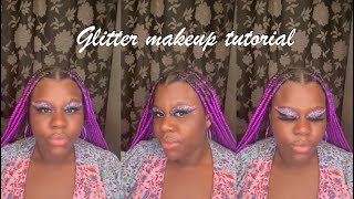 How I do my glitter eye makeup [upl. by Darrell]