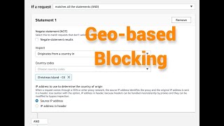 Geoblocking using AWS Edge Services [upl. by Schofield]