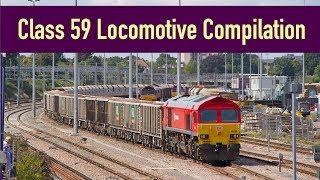 Class 59 Diesel Locomotive Featuring Aggregate Industries Class 590 591 and DB Cargo Class 592 [upl. by Ecirtram227]