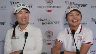 Ssu Chia Cheng amp Wei Ling Hsu Flash Interview Friday 2024 Dow Championship © LPGA [upl. by Adnana]