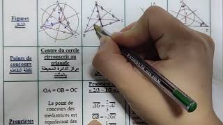 les droites remarquables du triangle المستقيمات الهامة في المثلث [upl. by Arabele]