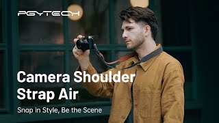 Introducing the PGYTECH Retro Style Camera Shoulder Strap Air  Snap in Style Be the Scene [upl. by Anecusa]