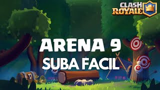 MELHOR DECK PARA ARENA 9 NO CLASH ROYALE CLASH DO ZERO [upl. by Nuahc346]