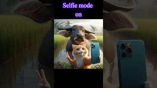 selfie mode on 😂 cat catcatfunnyfightcompilation animals [upl. by Scopp]