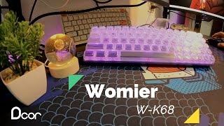 Womier wk68 Unboxing Review y Mejora [upl. by Akahc280]