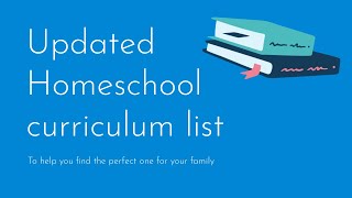 The ultimate homeschool curriculum guide for 2023 [upl. by Einafit]