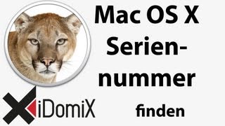 Die Seriennummer unter Mac OS X schnell herausfinden [upl. by Esertak]