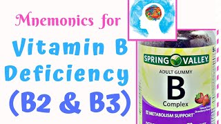 Symptoms of Vitamin B deficiency Mnemonic [upl. by Zildjian668]