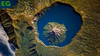 10 Stunning Volcanoes Inside Lakes Caldera🇷🇺🇺🇲🇪🇨🇯🇵🇵🇭🇮🇩🇳🇮🇳🇿 [upl. by Christianson]