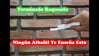 Como Hacer Una Pared De Ladrillos Con Acabado Aparente [upl. by Itoyj]