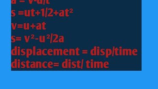 Motion equation formula class 9 viralshorts education [upl. by Kannan]
