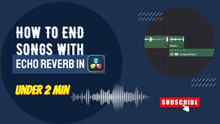 How To END SONGS With ECHO REVERB In DaVinci Resolve [upl. by Gnouv661]