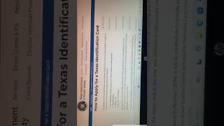 Process to Apply STATE IDENTIFICATION CARD🇺🇸trendingshorts stateid texas abroadusa [upl. by Surat511]