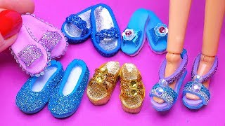 6 DIY Barbie Shoes and Sandals [upl. by Mccreery]