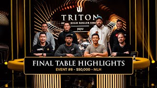 FINAL TABLE Extended Highlights  Event 8 50k NLH 7Handed  Triton Poker Series Jeju 2024 [upl. by Leede923]