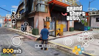 GTA 5 PPSSPP Real Life Android Offline New iso file Download 2023 Gameplay work 100 [upl. by Genaro]