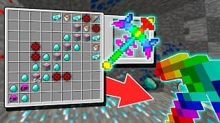 COMO HACER EL PICO ARCOIRIS de 100000000 en MINECRAFT 113  Rovi23 Minecraft [upl. by Huskey]