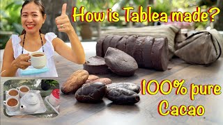 How is Tablea Made 100 pure Cacao  How To Make Homemade Chocolate quotTableaquot from Cacao Seeds [upl. by Anirrehs330]