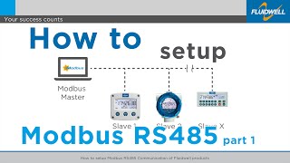 How to setup Modbus RS485 Communication of Fluidwell products  Part 1 [upl. by Bille717]