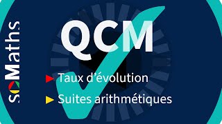 QCM 1 Taux dévolution amp Suites arithmétiques [upl. by Homere]