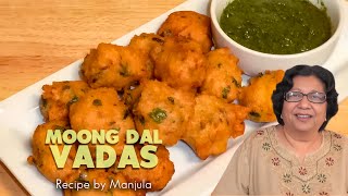 Moong Dal Vadas  Split Green Gram Vadas  Healthy Moong Dal Vadas  Moong Dal Vada Recipe [upl. by Seagrave]