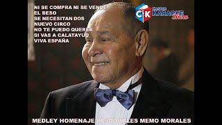 karaoke medley homenaje pasodobles memo morales OFFICIAL castorkaraokeshow1970 karaokeslatinos [upl. by Eilhsa291]