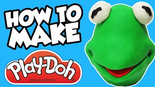 KERMIT THE FROG PlayDoh Surprise Egg Tutorial with Big Bird [upl. by Roath]