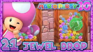 Mario Party 10 Part 21  Jewel Drop 4 Player [upl. by Esinrahs]