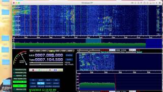 HDSDR amp KX3 Elecraft on Macbook AIR [upl. by Terti810]