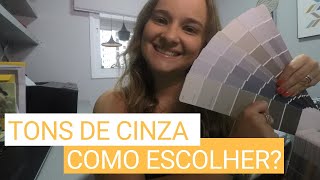 COMO ESCOLHER A COR DE TINTA CERTA  DICAS SOBRE TONS DE CINZA [upl. by Wash861]