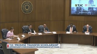 TJC and UT Tyler sign an agreement to create Promise Transfer Scholarship [upl. by Skier509]