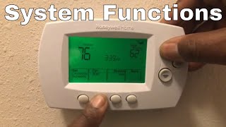 How To Setup amp Program Honeywell Smart Thermostat System Functions WiFi RTH6500WF or RTH6580WF [upl. by Yekcaj]