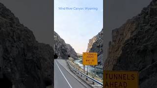 Wind River Canyon Wyoming It is an amazing place to drive through Filmed with Insta360x4 camera [upl. by Lovmilla]