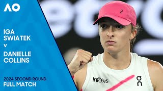 Iga Swiatek v Danielle Collins Full Match  Australian Open 2024 Second Round [upl. by Aitnwahs]