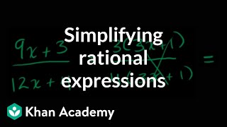 Simplifying rational expressions introduction  Algebra II  Khan Academy [upl. by Sirk]