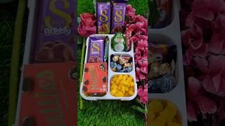 lunch box ideas silk chocolate shortvideo youtubeshorts anaya [upl. by Enuj61]