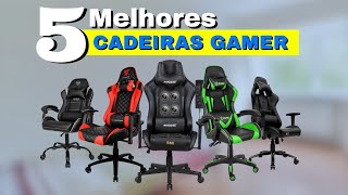 ✅ TOP 5 MELHOR CADEIRA GAMER para comprar 2024 [upl. by Ymassej]