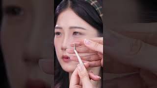 Beauty for lady Test invisible eyelid stickers makeup beauty makeuptutorial [upl. by Doughty]