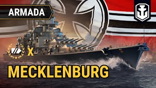 Armada Mecklenburg — German battleship  World of Warships [upl. by Ibbed]