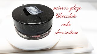 mirror glaze cake decoration [upl. by Casandra]