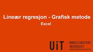 Excel  Lineær regresjon  Grafisk metode [upl. by Adnolehs]