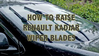 How to raise Renault Kadjar wiper blades so they can be changed or cleaned [upl. by Estelle]