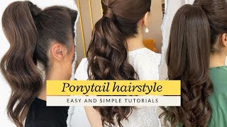 Easy and Simple Ponytail hairstyle Tutorials  Daily Hairstyles Compilation [upl. by Fital]