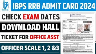 IBPS RRB Clerk Admit Card 2024  Exam Date Out [upl. by Waligore596]