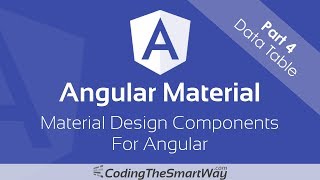 Angular Material  Part 4 Data Table [upl. by Keelin]