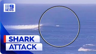 Surfer bitten by great white shark in Perth  9 News Australia [upl. by Jabon]