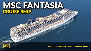 Cruise ship MSC FANTASIA Genova Marseille Palma de Mallorca Ibiza Neapol Florence [upl. by Atrahc]