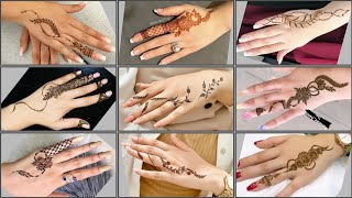 One finger mehndi design Eid special easy mehndi design Easter mahndi design  henna designs [upl. by Dann]