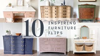 10 Inspiring Furniture Flips for 2024  DIY Furniture Makeovers [upl. by Lopez745]